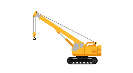 Construction Crane - Yellow Mobile Heavy Machinery © Fitra