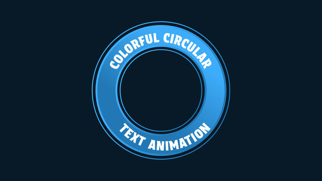 Colorful Circular Text Animation