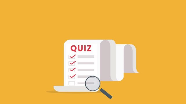 Quiz checklist , online test exam form