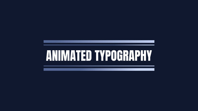 Colorful Animated Typography
