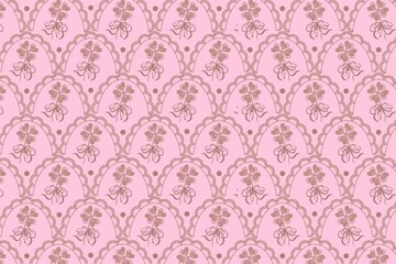 Fototapeta premium elegant pink floral seamless pattern for fabric and wallpaper design