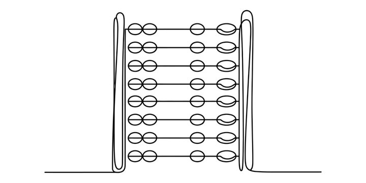 Simple line drawing of a dna double helix structure, scientific concept, genetic code, research, biology, education Vector, illustration