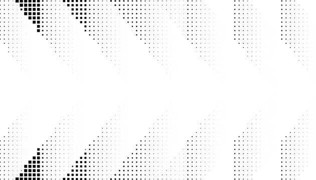 Black and white smooth transition of halftone pattern with pixel effect for sporty and modern background. Fully editable vector element. Vector Format Illustration. EPS10 