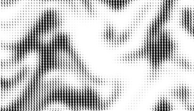 Abstract halftone pattern with black isolated on white background. Using for modern background and jersey design. Easily resized and recoloured at your discretion without losing quality. EPS10 