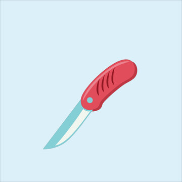 Red Pocket Knife Blade