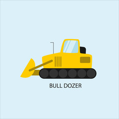 Yellow Bulldozer Construction Vehicle © Ibrahim