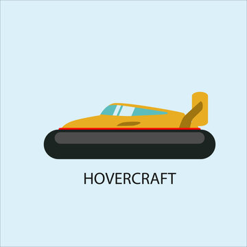 Yellow Hovercraft Vehicle
