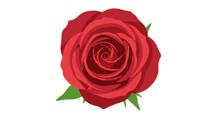 Fototapeta premium Celebrating National Red Rose Day with a vibrant red rose on a sunny day