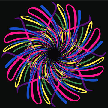 abstract background with colorful lines