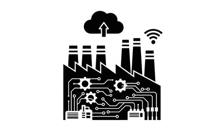 Obraz premium Industrial Technology Circuit Board Factory.