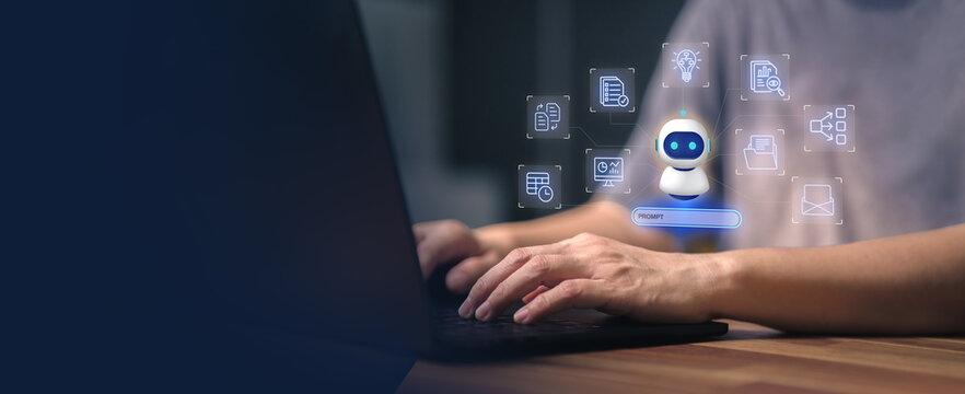 Use agentic ai with ai agent using autonomous workflow for automation represents artificial intelligence innovation and digital transformation for business strategy management