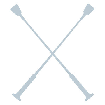 Black Riding Crop Vector Silhouette - Professional Horse Whip Icon for Equestrian Sports, Training and Horse Racing Isolated on White