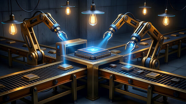 AI recycled materials sorting industrial sorting line hero for circular economy whitepaper, machine learning material sorting, enterprise circular economy briefing