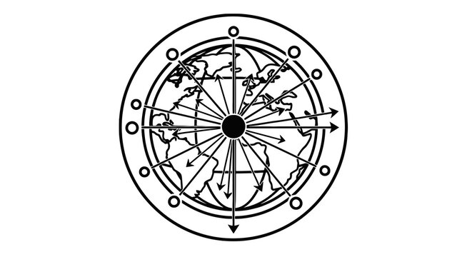 Compass Navigation Direction Finder Instrument.