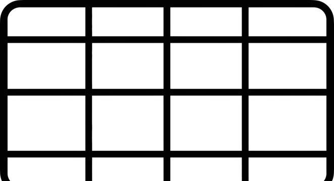 Black metal grid fence panel.