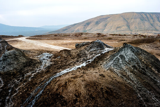 Mud Volcanoes Of Gobustan Erupting