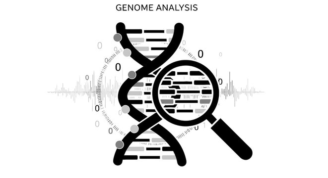 Genetic Research and Analysis Concept.