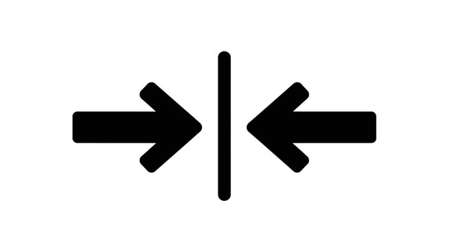 Black arrows pointing opposite directions.