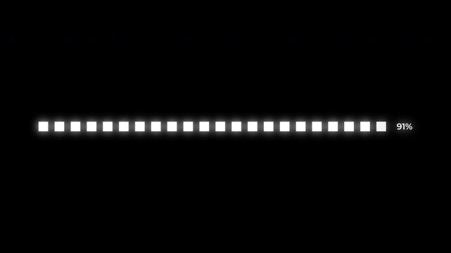 Minimal segmented loading progress bar