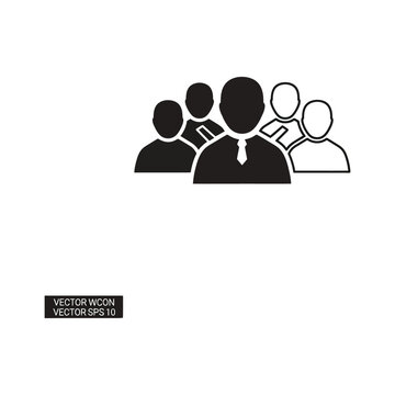 Three silhouette people standing together