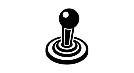 Classic arcade joystick controller button. © ajji