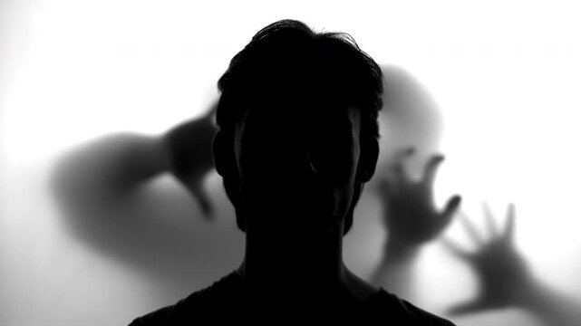 An Intense Monochromatic Portrayal Capturing Emotions Of Fear And Boundaries Through Shadows And Brightness . Media