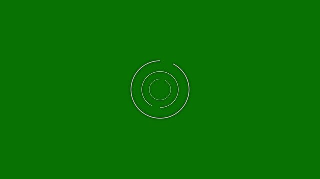Circle burst with glowing, single ring motion, shiny, cartoon animated explosion FX showing, perfect for cartoon game motion graphics effects, motion graphics on green screen background in 4K