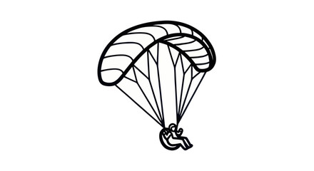 Paragliding vector illustration © Parade