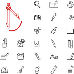 Obraz premium creative design, artistic tools
