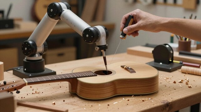 Robotic Arm Assembling Musical Instrument