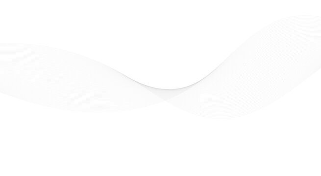 Abstract white futuristic blend waves technology dynamic lines. Modern gradient flowing wave lines glowing moving lines. 