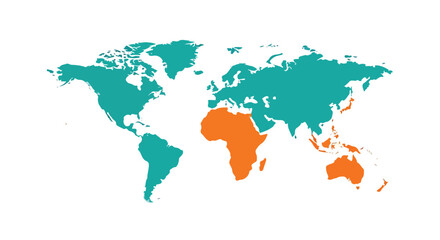 A colorful map of the world © Imah