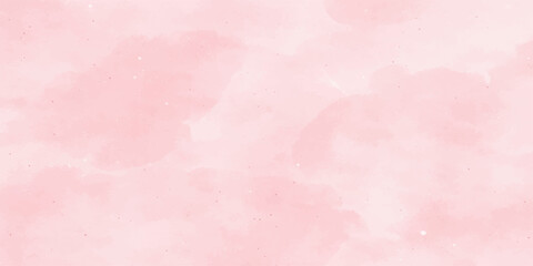 Fototapeta premium Abstract pink watercolor background with a vintage rose paint texture on aged grunge paper material for an artistic retro wallpaper design