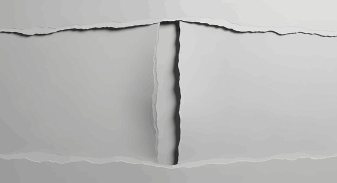 Torn paper edge closeup detail.