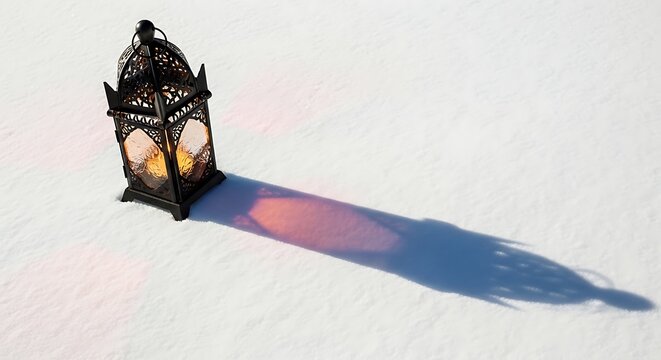 Celebrating eid al adha majestic mosque shadow reflects islamic faith and devotion during holy festival