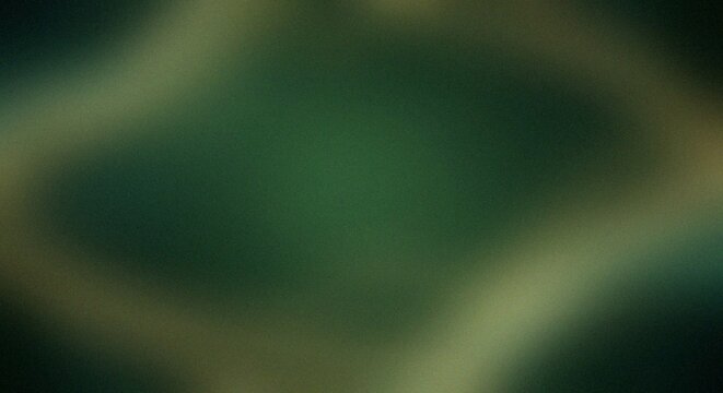 Abstract blurred green and brown gradient background Grainy Noise Texture Design for Retro Poster Header and Web Backdrop