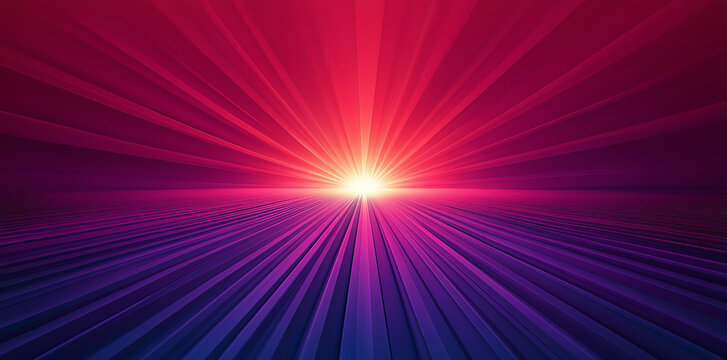 Sunrise Glow Over Radiant Rays Horizon
