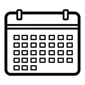 Black square grid icon with drop shadow vector