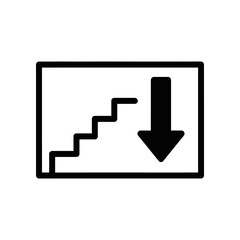 Fototapeta premium Downward trend arrow on digital screen business decline concept vector illustration