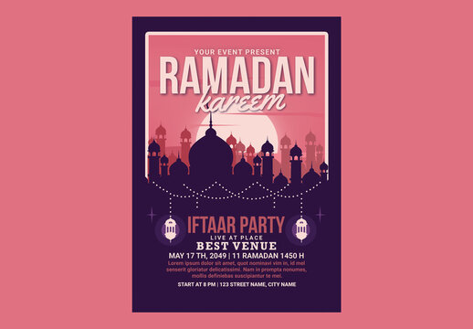 Ramadan Kareem Iftaar Party Flyer