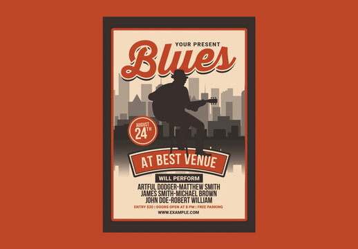Blues Music Flyer
