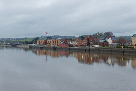 The waterfront at Barnstaple in Devon, UK