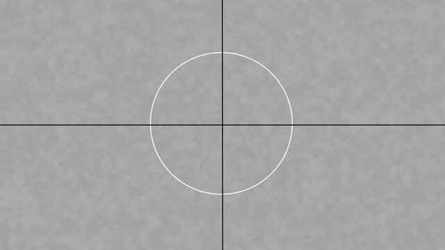 A simple and effective 15 to 0 second countdown animation with a central circle and crosshairs, perfect for video intros. high-quality 4k