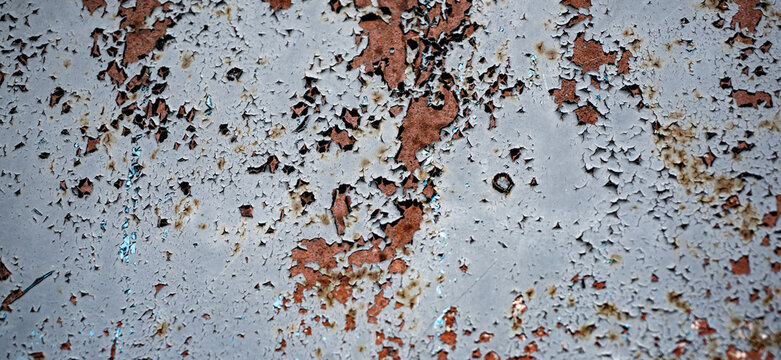 Rust texture on corroded metal surface. Rust background with iron. Rusty metal wall texture with corrosion spots. Rust pattern on rough surface. Abstract rust texture background concept.