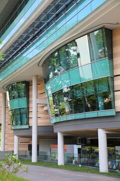 SINGAPORE CITY, SINGAPORE - MARCH 14, 2024: Singapore Management University SMU public university campus in Singapore City. School of Computing and Information Systems.