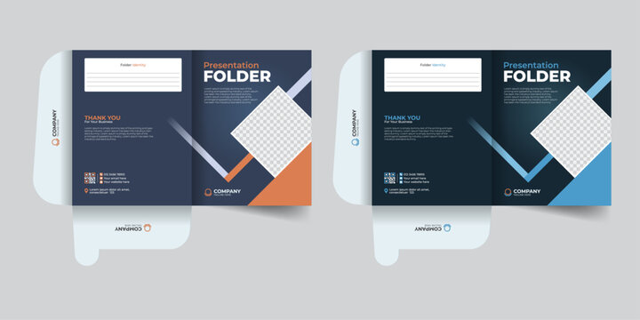 Elegant business file case, corporate branding and presentations. Creative document folder designs for professional offices, companies and business needs.