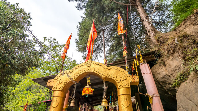 Kalpeshwar Mahadev Temple, Panch Kedar is a beautiful small temple in a village called Urgam near Joshimath in Uttrakhand, India