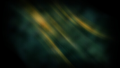 Obraz premium A dark background with streaks of yellow and green light, creating a sense of movement and energy.