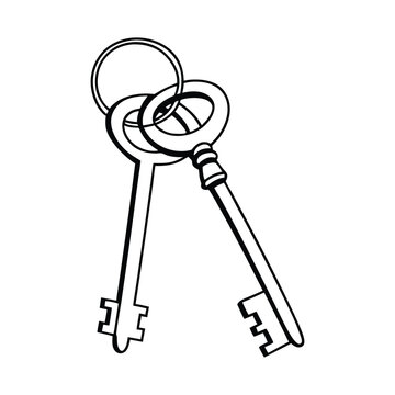 Black and white style key with wrench and screwdriver