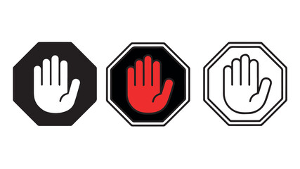 Obraz premium Stop icon